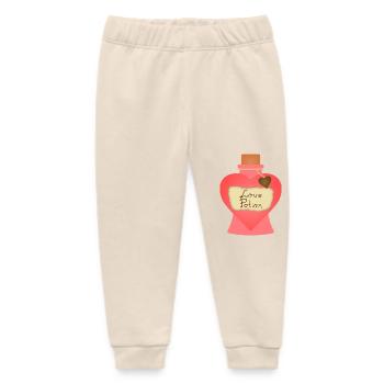 love potion - Baby Organic Sweatpants by Stanley/Stella - soft Ecru - Front