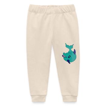 Delfin - Baby Organic Jogginghose Baby Tumbler von Stanley/Stella - Natur - Vorne