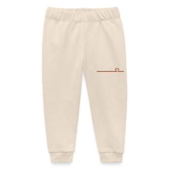 Deutschland Banner mit Herz - dezentes Motiv vorne - Baby Organic Jogginghose Baby Tumbler von Stanley/Stella - Natur - Vorne