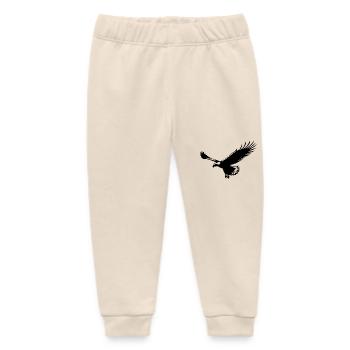 Adler schwebt im thermischen Segelflug in der Luft - Baby Organic Jogginghose Baby Tumbler von Stanley/Stella - Natur - Vorne