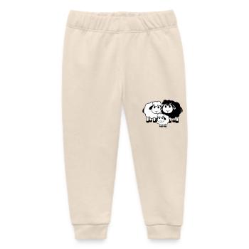 Familie Schaf 3 Papa Mama Eltern Kind Liebe Baby - Baby Organic Jogginghose Baby Tumbler von Stanley/Stella - Natur - Vorne