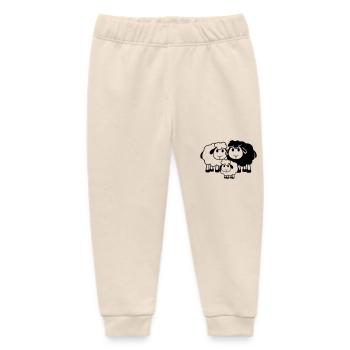Familie Schaf 3 Papa Mama Eltern Kind Liebe Baby - Baby Organic Jogginghose Baby Tumbler von Stanley/Stella - Natur - Vorne