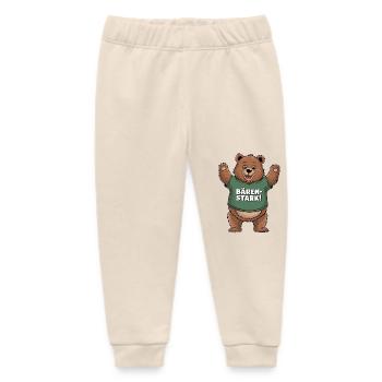 Bärenstarke Freude - Baby Organic Jogginghose Baby Tumbler von Stanley/Stella - Natur - Vorne