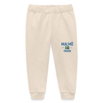 Malmö - Schweden - Sverige - Flagge - Koordinaten - Baby Organic Jogginghose Baby Tumbler von Stanley/Stella - Natur - Vorne