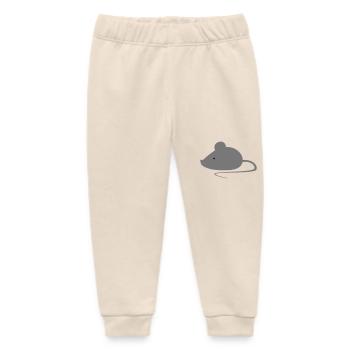 mouse - Baby Organic Sweatpants by Stanley/Stella - soft Ecru - Front