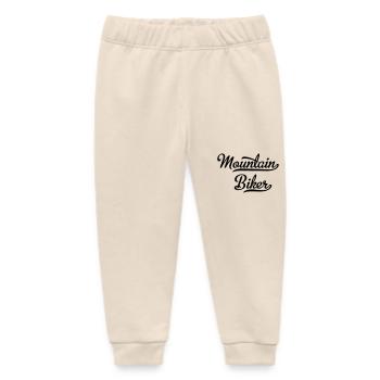 Mountain Bikers - Baby Organic Sweatpants by Stanley/Stella - soft Ecru - Front