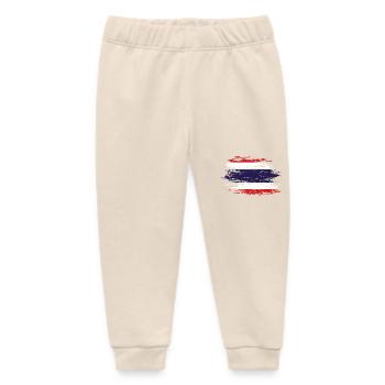 Thailand flag used - Baby Organic Sweatpants by Stanley/Stella - soft Ecru - Front