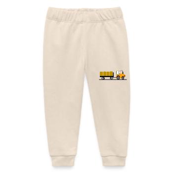 Tractor - Baby Organic Sweatpants by Stanley/Stella - soft Ecru - Front
