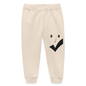 Fine smile - Fine face F03. - Baby Organic Sweatpants by Stanley/Stella - soft Ecru - Front
