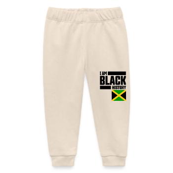 Black History Month - Baby Organic Sweatpants by Stanley/Stella - soft Ecru - Front