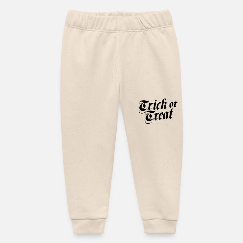 Trick or Treat Noir - Pantalon de jogging bébé bio Stanley/Stella - écru doux