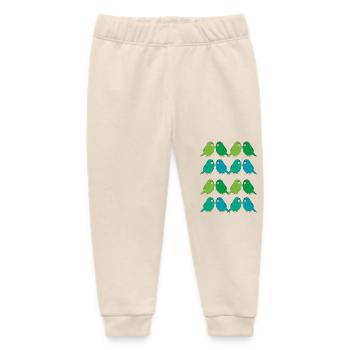 Budgie Group - Baby Organic Sweatpants by Stanley/Stella - soft Ecru - Front