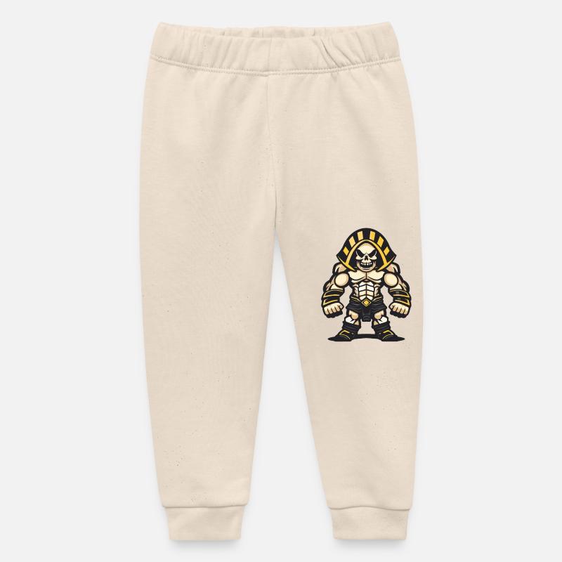 Crâne Pharaon - Pantalon de jogging bébé bio Stanley/Stella - écru doux