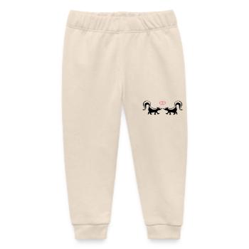 stinktier love - Baby Organic Jogginghose Baby Tumbler von Stanley/Stella - Natur - Vorne
