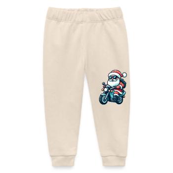 Santa Claus Biker - Baby Organic Jogginghose Baby Tumbler von Stanley/Stella - Natur - Vorne