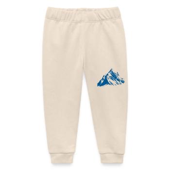 Mountains Mountains Alps - Baby Organic Sweatpants by Stanley/Stella - soft Ecru - Front