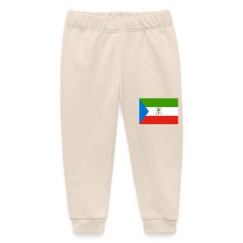 Equatorial Guinea - Baby Organic Sweatpants by Stanley/Stella - soft Ecru - Front