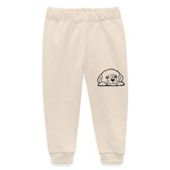 Welpe Hund Liegt Brav Niedlich Treu Süß Lieb Blick - Baby Organic Jogginghose Baby Tumbler von Stanley/Stella - Natur - Vorne