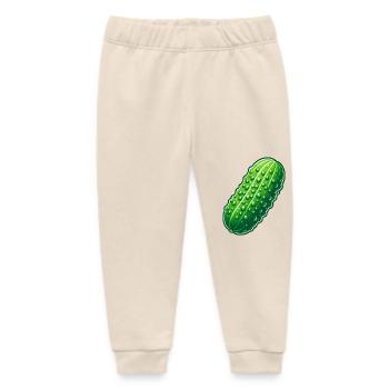Große Gurke - Baby Organic Jogginghose Baby Tumbler von Stanley/Stella - Natur - Vorne