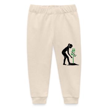 Baum Pflanzen Naturschutz - Baby Organic Jogginghose Baby Tumbler von Stanley/Stella - Natur - Vorne