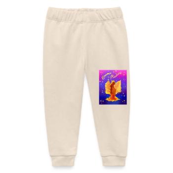 Ein orangefarbener kosmischer Cyber-Vogel - Baby Organic Jogginghose Baby Tumbler von Stanley/Stella - Natur - Vorne