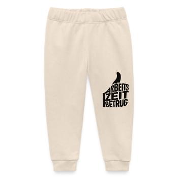 Working Time Fraud Thumbs Up German Memes - Baby Organic Sweatpants by Stanley/Stella - soft Ecru - Front