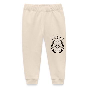 Brain Storm - Logo für psychische Gesundheit des Gehirns - Baby Organic Jogginghose Baby Tumbler von Stanley/Stella - Natur - Vorne
