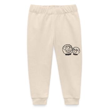 2 Schafe Freunde Team Crew Papa Familie Baby Mama - Baby Organic Jogginghose Baby Tumbler von Stanley/Stella - Natur - Vorne