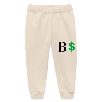 Buchstabe b Dollar - Baby Organic Jogginghose Baby Tumbler von Stanley/Stella - Natur - Vorne