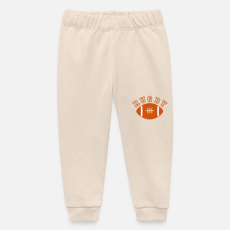 Rugby - Pantalon de jogging bébé bio Stanley/Stella - écru doux