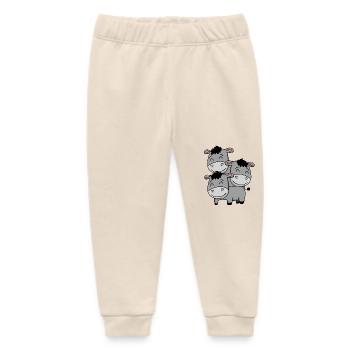 Niedliche Esel - Baby Organic Jogginghose Baby Tumbler von Stanley/Stella - Natur - Vorne
