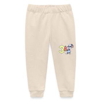 Mit Hase - Mädchen Geburtstag 3 Jahre - Baby Organic Jogginghose Baby Tumbler von Stanley/Stella - Natur - Vorne