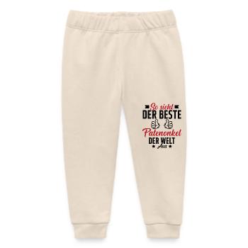 This is what the best godfather in the world looks like - Baby Organic Sweatpants by Stanley/Stella - soft Ecru - Front