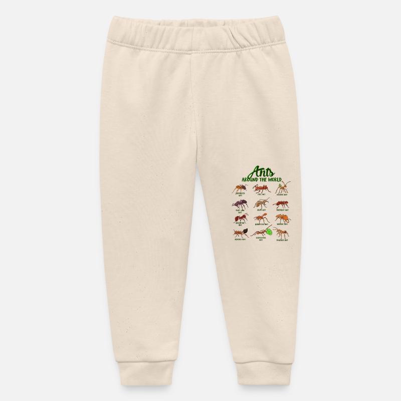 Fourmis du monde - Fourmis - Pantalon de jogging bébé bio Stanley/Stella - écru doux
