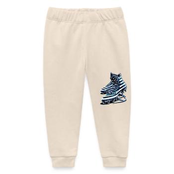 American football cleats studs USA flag street art - Baby Organic Jogginghose Baby Tumbler von Stanley/Stella - Natur - Vorne