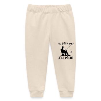 Ich kann nicht fischen Mann Fischer Geschenk - Baby Organic Jogginghose Baby Tumbler von Stanley/Stella - Natur - Vorne