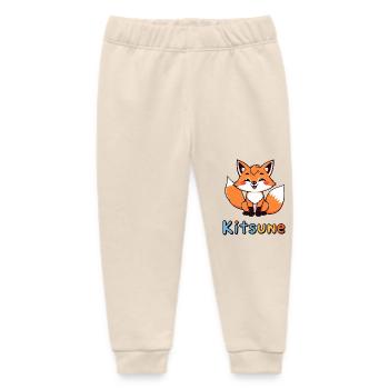 Leuchtend orangefarbener Fuchs mit weißem Schwanz - Baby Organic Jogginghose Baby Tumbler von Stanley/Stella - Natur - Vorne