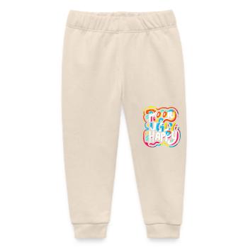 Poor Ugly Happy 7 - Baby Organic Jogginghose Baby Tumbler von Stanley/Stella - Natur - Vorne