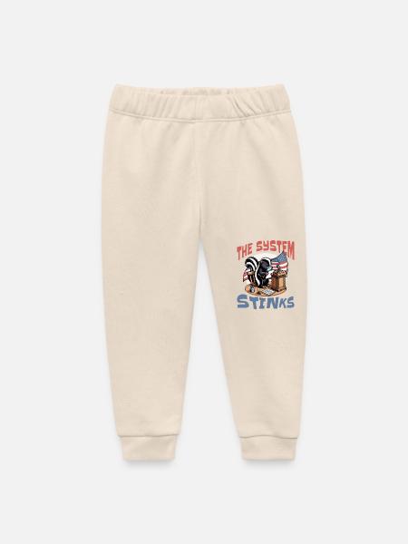 Politik System Stinkt - Baby Organic Jogginghose Baby Tumbler von Stanley/Stella - Natur