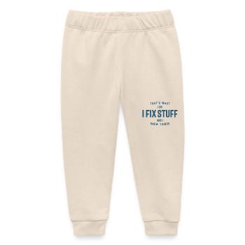 Das ist es, was ich tue, ich repariere Dinge und ich kenne Dinge - Baby Organic Jogginghose Baby Tumbler von Stanley/Stella - Natur - Vorne