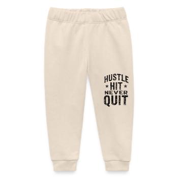Hustle Hit Never Quit Sportler Fitness - Baby Organic Jogginghose Baby Tumbler von Stanley/Stella - Natur - Vorne