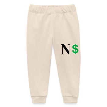 Buchstabe n Dollar - Baby Organic Jogginghose Baby Tumbler von Stanley/Stella - Natur - Vorne