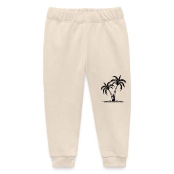 Palm Island - Baby Organic Sweatpants by Stanley/Stella - soft Ecru - Front