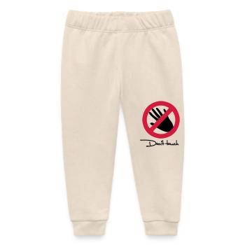 Nicht anfassen - Don't touch - Baby Organic Jogginghose Baby Tumbler von Stanley/Stella - Natur - Vorne