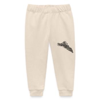 Sepia vintage - Pantalón de chándal bebé orgánico de Stanley/Stella - ecru suave - delante
