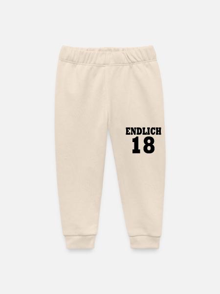 Endlich 18 - Baby Organic Jogginghose Baby Tumbler von Stanley/Stella - Natur