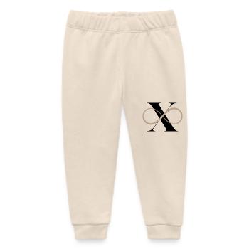 Infinite Letter x - Baby Organic Sweatpants by Stanley/Stella - soft Ecru - Front