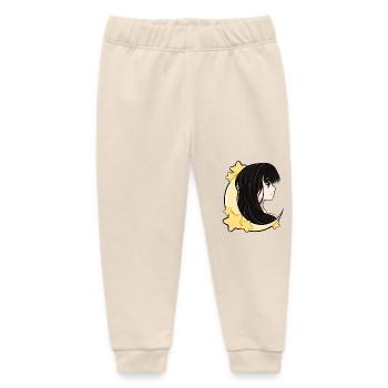 Luna Mond Stern Frau Moon Girl Manga Anime comic - Baby Organic Jogginghose Baby Tumbler von Stanley/Stella - Natur - Vorne