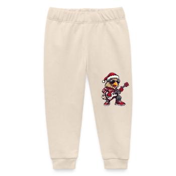 Christmas Rocker Guitar - Baby Organic Sweatpants by Stanley/Stella - soft Ecru - Front