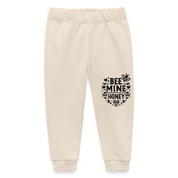 Bee Mine Honey - Baby Organic Sweatpants by Stanley/Stella - soft Ecru - Front